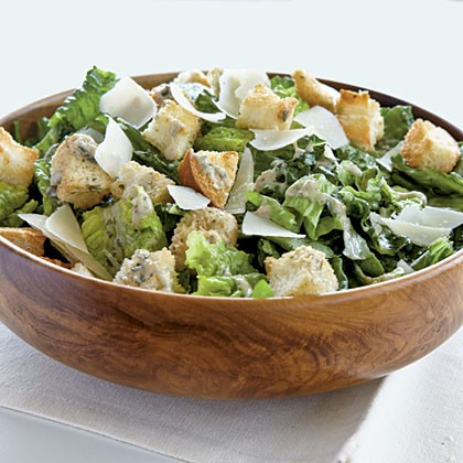 Pesto Caesar salad