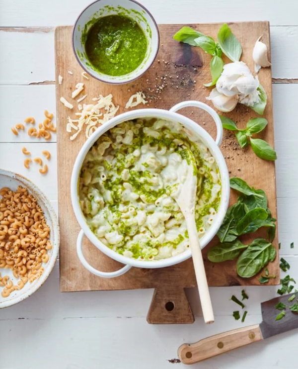 Pesto Havarti mac and cheese