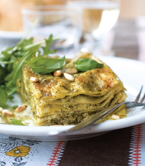 Pesto lasagne