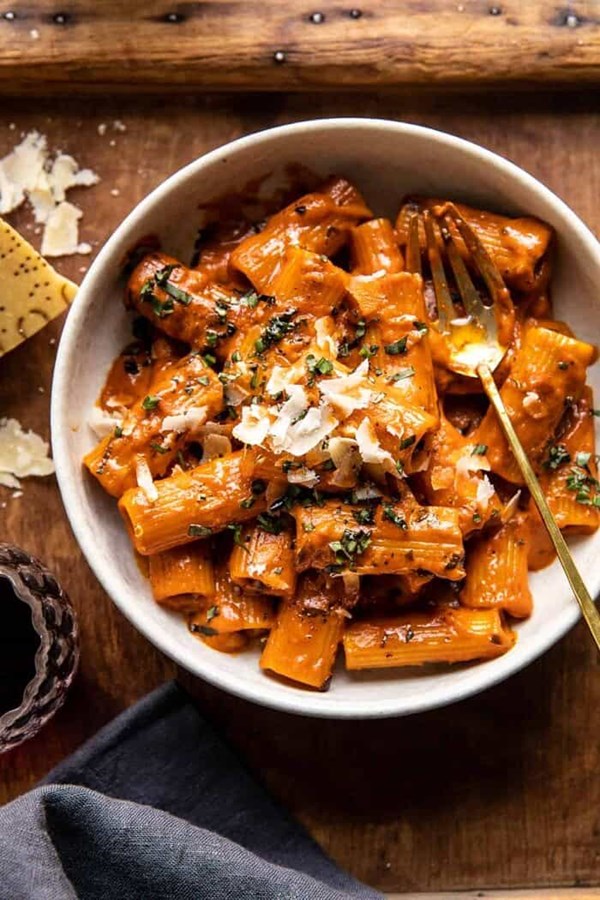 Pesto pasta alla vodka