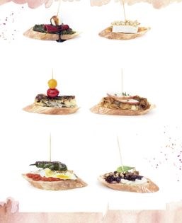 Pesto pintxos
