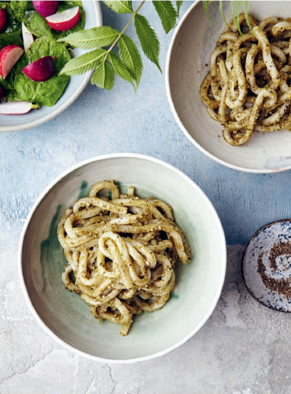 Pesto udon