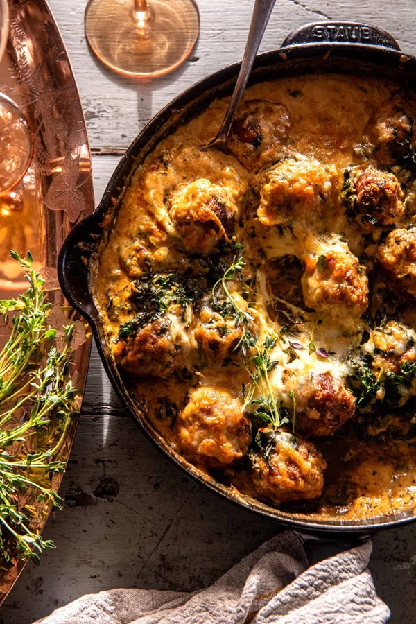 Pesto zuppa Toscana meatballs