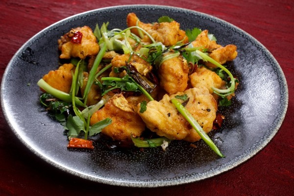 Peter Chang’s bamboo flounder
