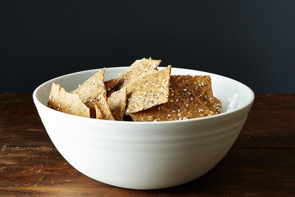 Peter Reinhart's crispy rye and seed crackers
