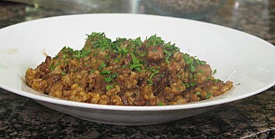 Peter Wall's lamb, barley and cinnamon casserole