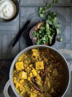 Peter’s green lentil & spiced tempeh soup 