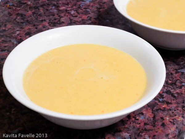 Pete’s home-made cream of tomato soup