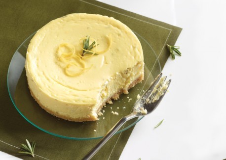 Petite lemon-rosemary cheesecakes