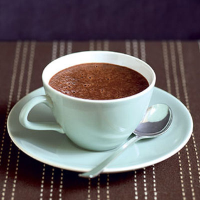 Petits pots au chocolat a la lavande