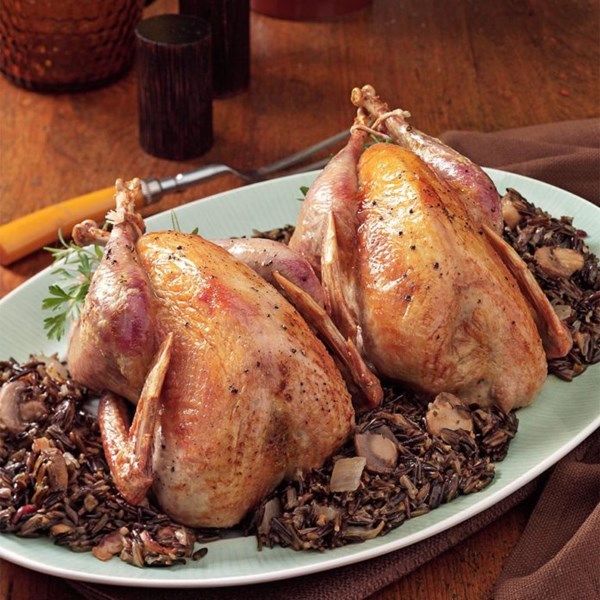 Pheasant and wild rice