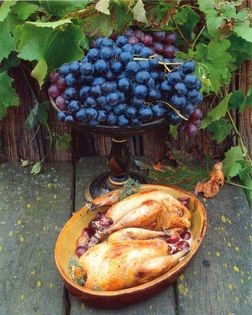 Pheasant in the style of the vineyard owner's wife (Faisan à la vigneronne)