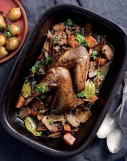 Pheasant with Leccinum au vin [Derek Moore]