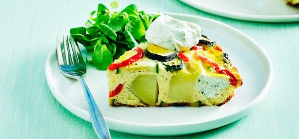Philadelphia Mediterranean frittata