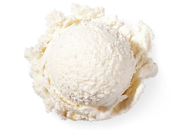 Philadelphia-style vanilla ice cream