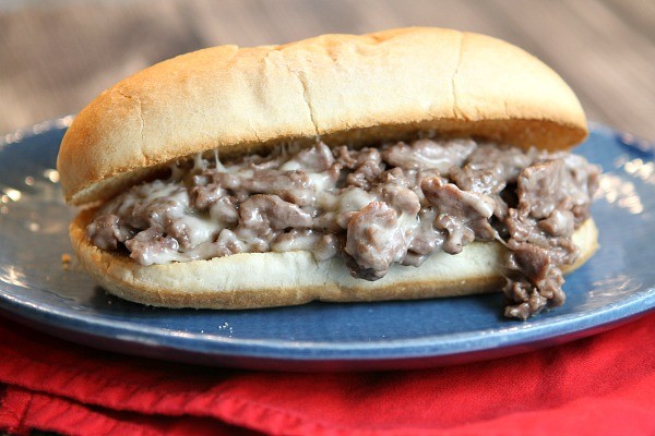 Philly cheese steak sandwiches
