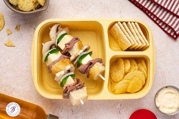 Philly cheesesteak on a stick