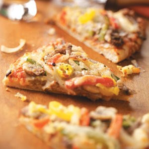 Philly cheesesteak pizza 