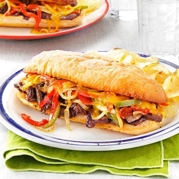 Philly cheesesteaks