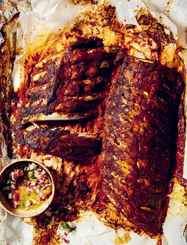 Pibil-style pork ribs