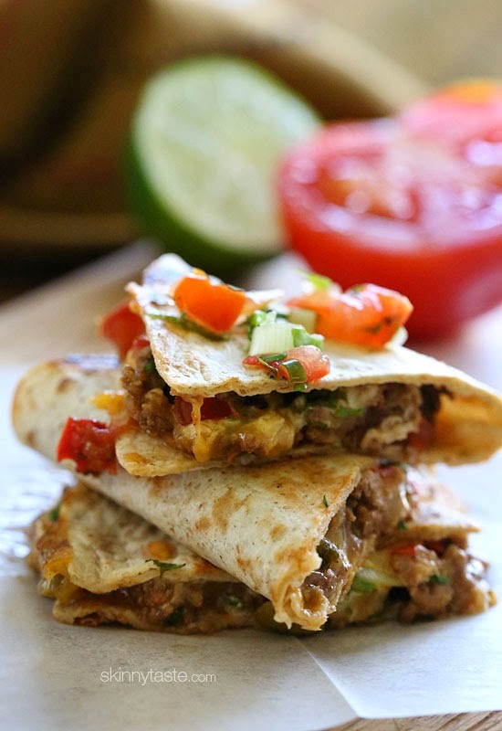 Picadillo quesadillas