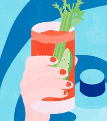Pickle brine Bloody Mary