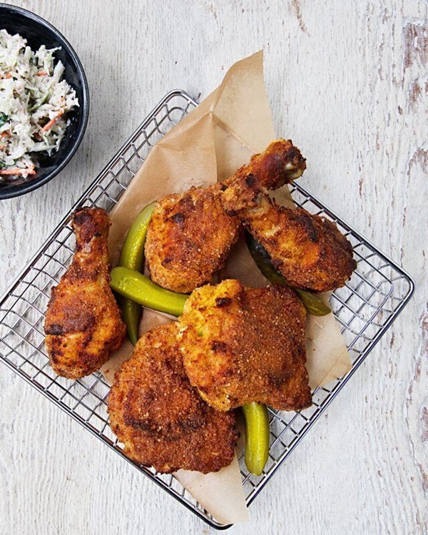 Pickle brined fried chicken