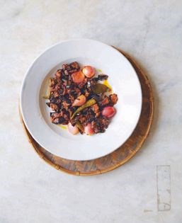 Pickled aubergine and shallots (Wambatu moju)