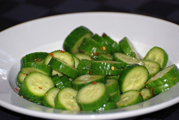 Pickled baby cukes