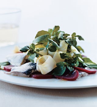 Pickled beet and herring salad