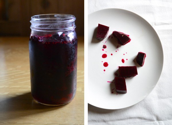 Pickled beets with honey