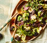 Pickled blackberry & ricotta salad