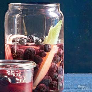 Pickled blueberries