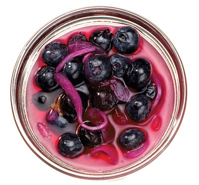 Pickled blueberries 