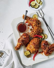 Pickled-brined dipped chicken