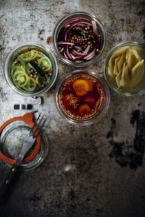 Pickled carrot with fennel