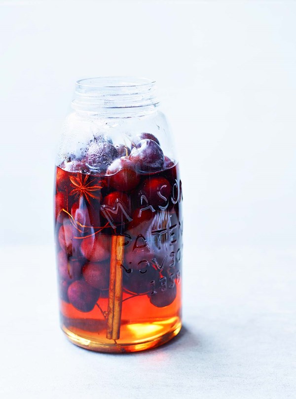 Pickled cherries