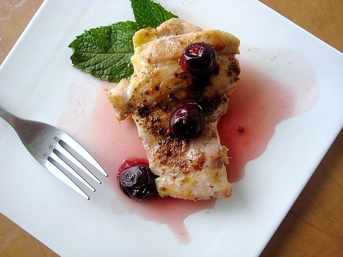 Pickled cherries