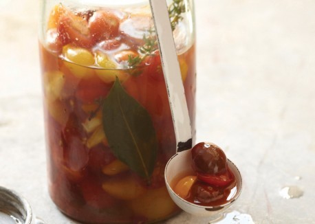 Pickled cherry tomatoes