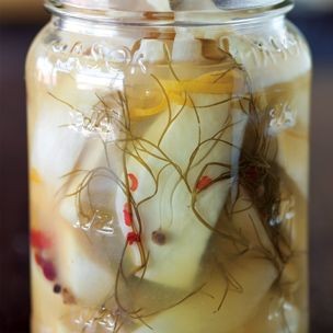 Pickled fennel with orange zest