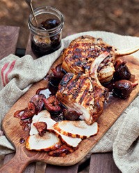 Pickled figs in balsamic vinegar