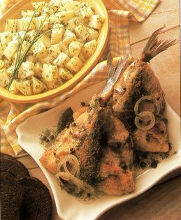 Pickled fried herring