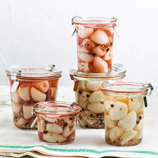 Pickled garlic cloves