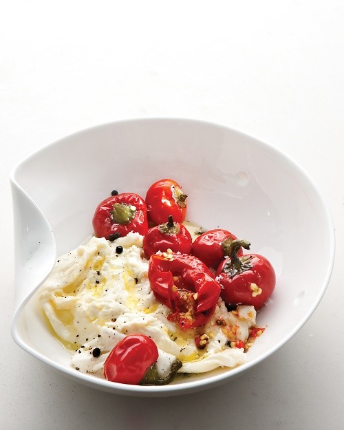 Pickled hot cherry peppers