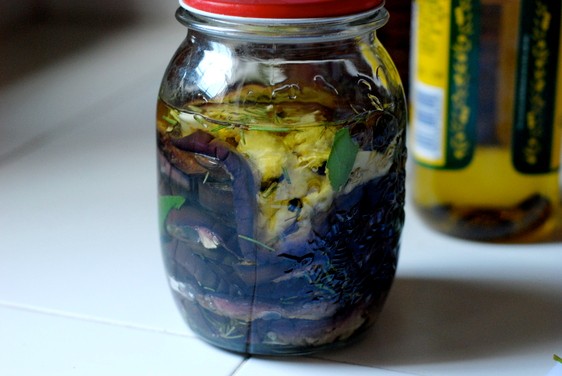 Pickled Italian eggplant