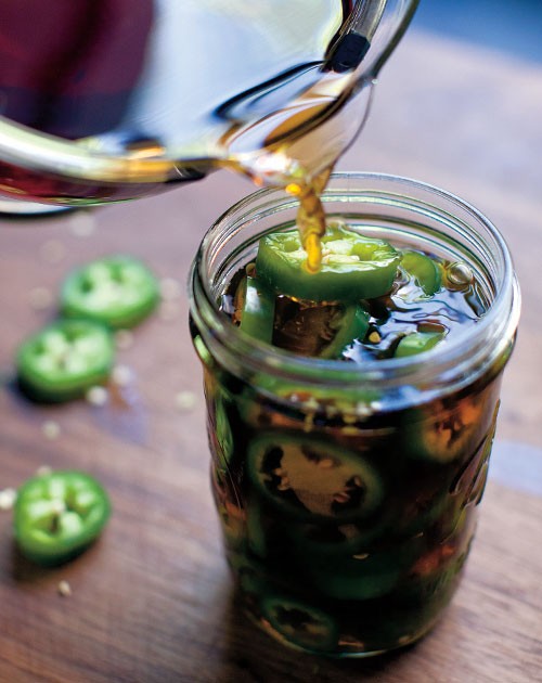 Pickled jalapeño peppers