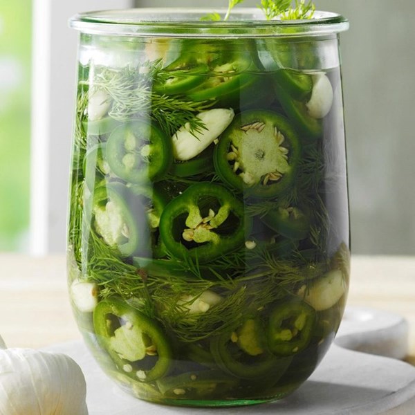 Pickled jalapeno rings
