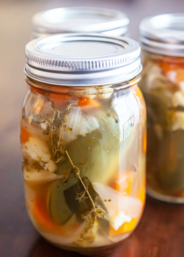 Pickled jalapeños (Escabeche)
