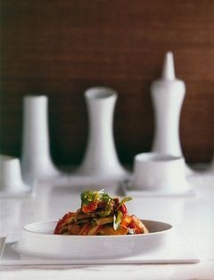 Pickled lamb's tongue and fig salad