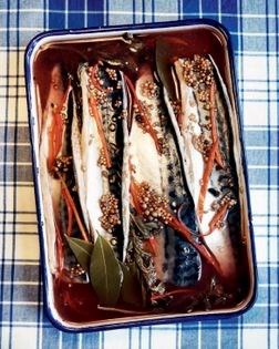 Pickled mackerel